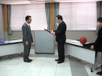 滋賀県社会福祉協議会様へレイクス観戦チケットの贈呈