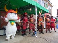 2012.12.02　赤備え武将隊が彦根城へ