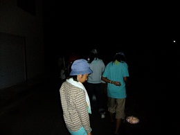 夜間ハイク開始