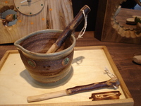 納豆鉢　と混ぜ混ぜ棒