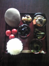 膽吹家のお盆・仏さんの食事