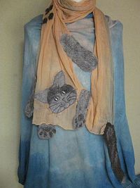 色束。猫ストール作品紹介ーその１