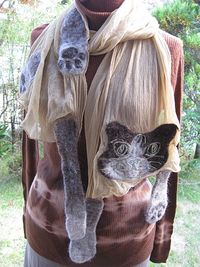 色束。猫ストール作品紹介ーその２