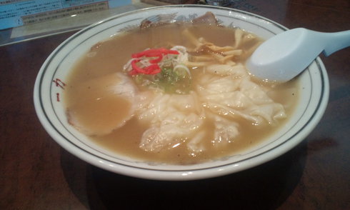 ワンタン麺【中華そば 一力】@福井県敦賀市中央町