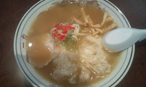 ワンタン麺【中華そば 一力】@福井県敦賀市中央町