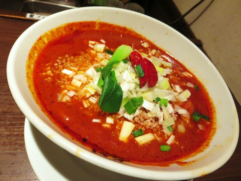 Ａセット（担担麺・唐揚げネギソース・ご飯）【担担麺 胡】@京都府京都市山科区竹鼻竹ノ街道町