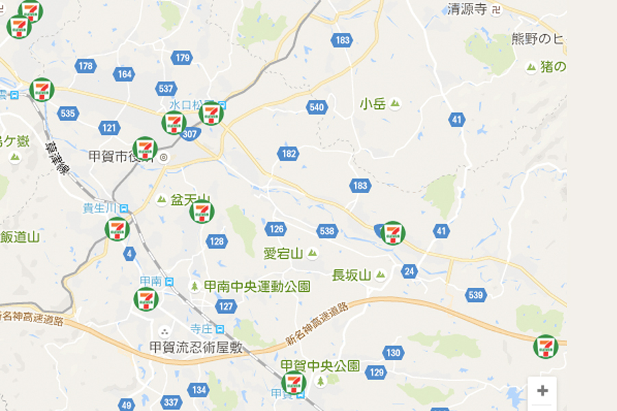 甲賀市のwifiスポット一覧