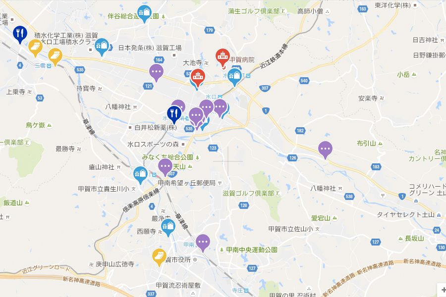 甲賀市のwifiスポット一覧