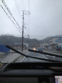 降ってきました