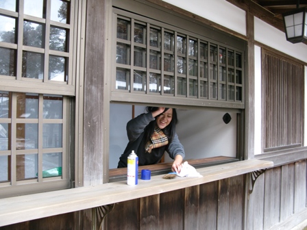 田村神社の巫女さん