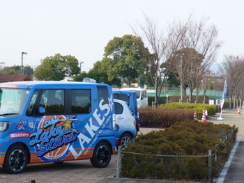 急遽レイクスの応援に行くことに