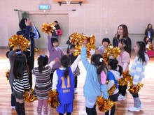 4/14･15信州戦　親子バスケ教室、チアスクール体験会開催
