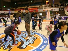 4/14･15信州戦　親子バスケ教室、チアスクール体験会開催