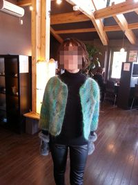 きれいな緑のはおりもの