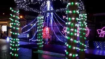 野洲駅　ライトアップ