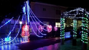 野洲駅　ライトアップ