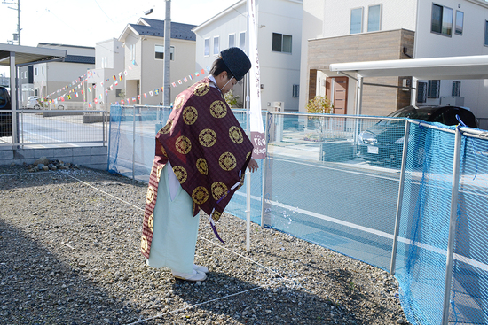 第三弾モデルハウスの地鎮祭◎