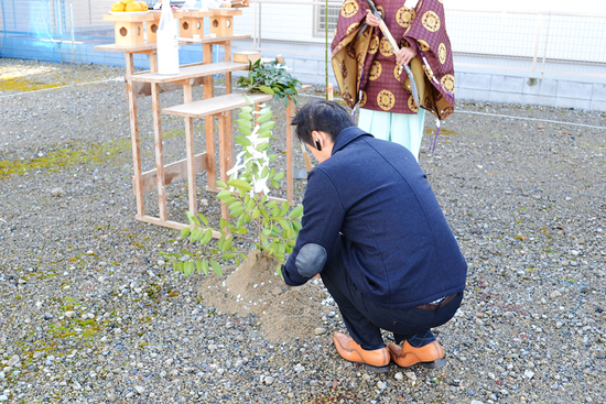 第三弾モデルハウスの地鎮祭◎