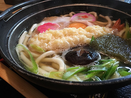 鍋やきうどん（祈祷おわり）