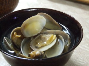 ハマグリじゃないよ　　アサリだよ