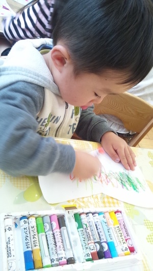 お絵かきけんさんと　わたし