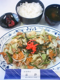 野菜炒め定食