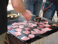メガネ、ついに謎のヴェールを脱ぐ！！（笑）＠滋賀咲くＢＢＱ