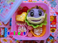 キャッフィー（ゆるキャラ）のお弁当。初