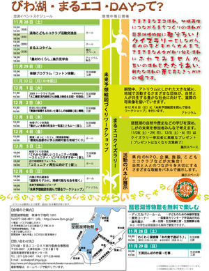 びわ湖・まるエコ・ＤＡＹチラシの裏面