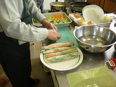 農園の野菜が料理教室の食材に！