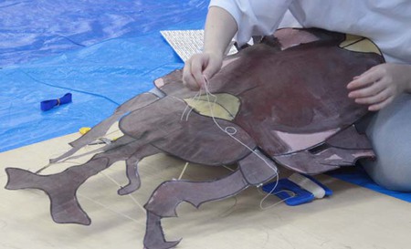 カブトムシの凧できた！！