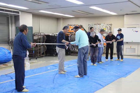 国スポ・障スポ開会式「オープニングプログラムに向け大凧製作中」