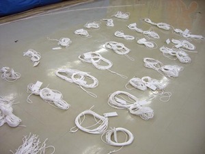 祝新成人「２０畳大凧作り」１９日目