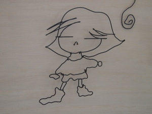wire sign　☆　pincushion cafe さん