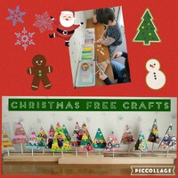 １２月のクリスマス自由製作