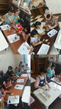 ８月２０日小学生・親子製作