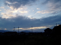 １１月４日　綺麗な夕日