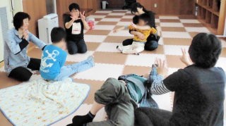 カニさんと アヒルさん