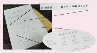 敬老会案内文書