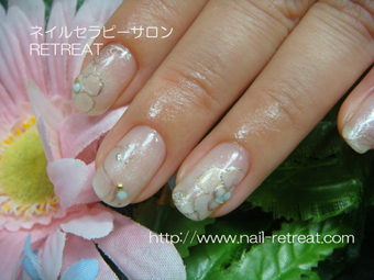 ビンテ－ジアクセサリ－風ネイル