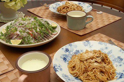 カレーの残りで♪