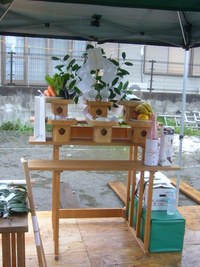 雨の地鎮祭