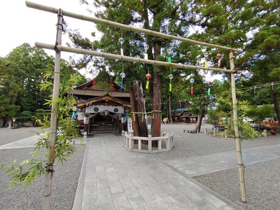鎮守を詣でて夏深まって。