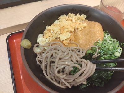「冷やしきつね蕎麦」の月曜日。