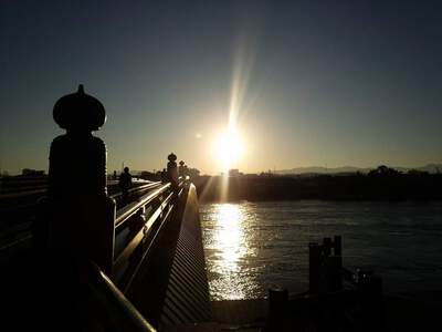 「霜月」にて朝陽は見えず。