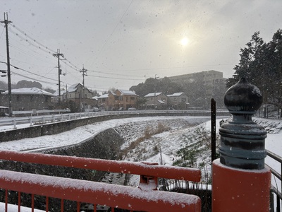 雪降って、逆にスムーズに動けた。