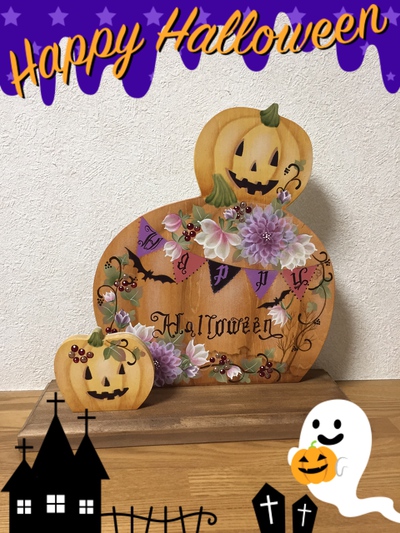 トールペイント 作品】ハロウィン 19 リバーシブル-