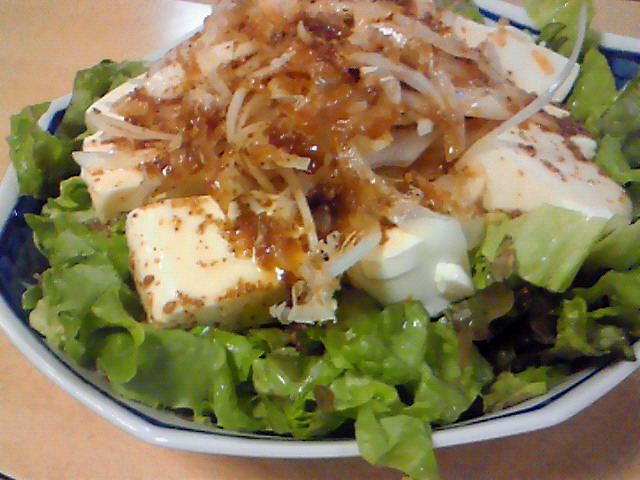 豆腐サラダ(o^o^o)