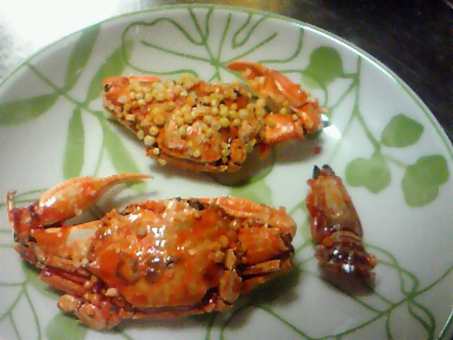 蟹、食べるぞ♪