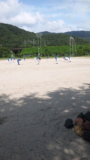 少年野球の練習です！